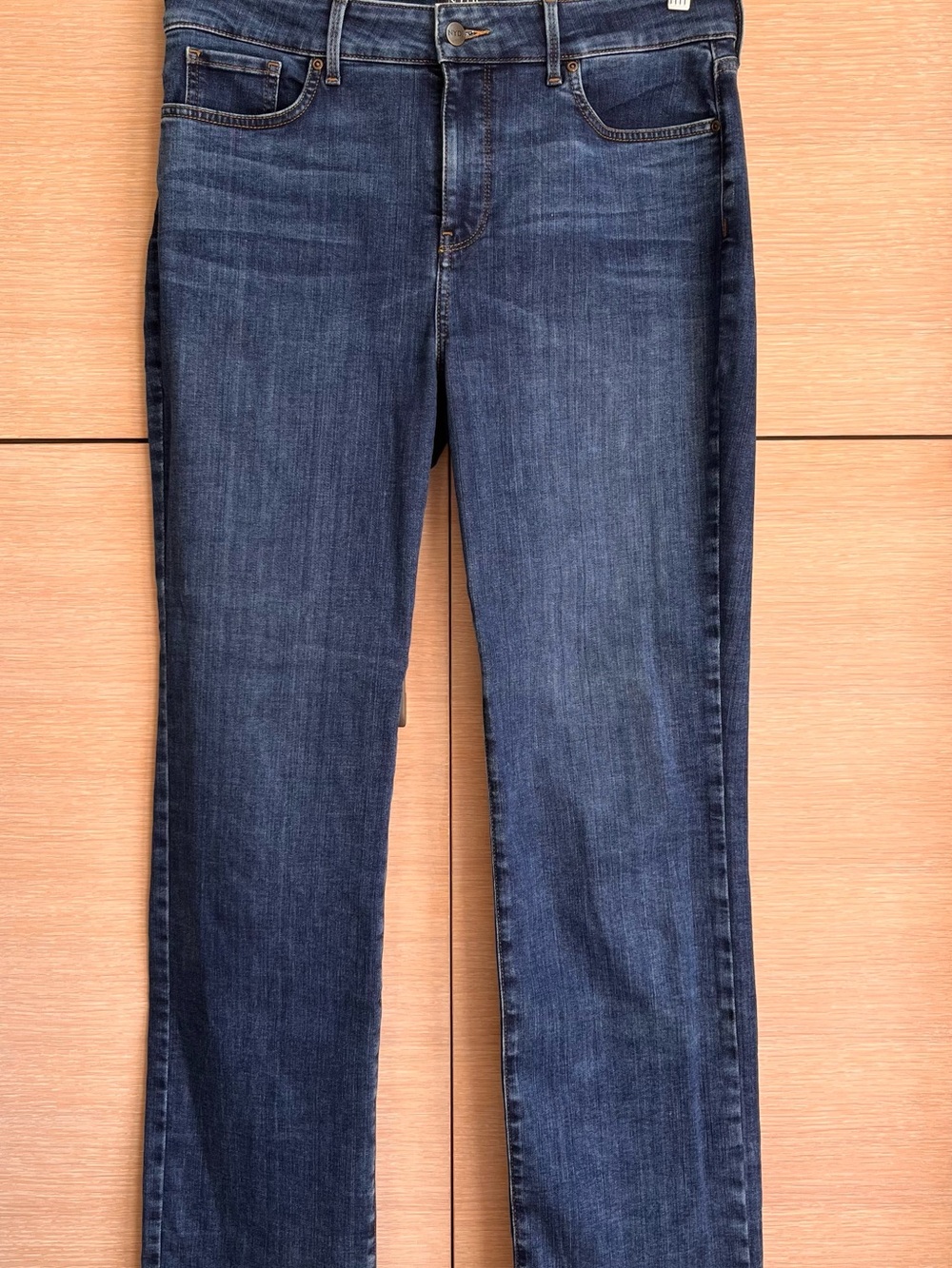 NYDJ Women’s Marilyn Straight Leg Dark Blue Jeans
